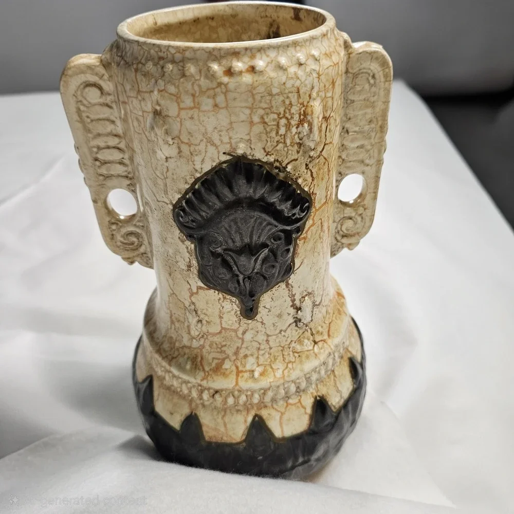 Vintage Ditmar Urbach Czech Art Pottery Vase 10377‎ Czechoslovakia